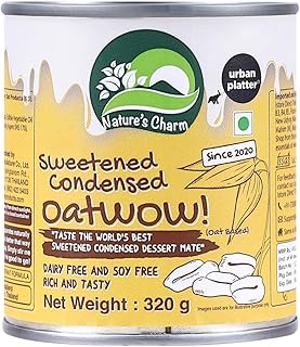 Urban Platter Sweetened Condensed Oatwow Dessert Mate, 320g (Product of Thailand, Oat-Based, Dairy & Soy Free, Perfect for Cakes, Fudge, Cookies)
