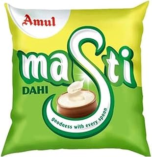 Amul Masti Dahi Plain 390 Gm Pouch
