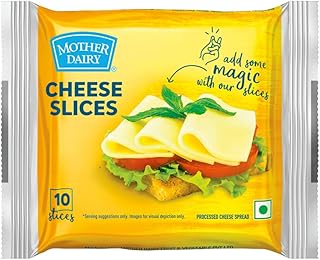 Mother Dairy Cheese Slices, 200 g Pack