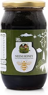 IGRU FARMS Organics Neem Honey 500g | 100% Pure Wild Forest Raw Organic Unprocessed, Natural, Sweetener, Sugar Free | Immunity Booster Digestive Wellness Safe for Family, Kids, Adults Elderly