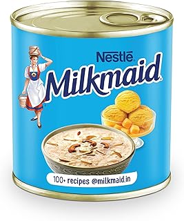 Milkmaid Nestle Partly Skimmed Sweetened Condensed Milk, 380 g Tin, cream